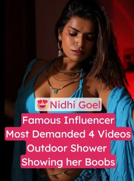 Watch Nidhi Goel Nude Videos Boobs Exposed in Outdoor Shower Dare